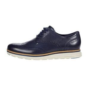 Cole Haan Wingtip Blue Leather Oxford Shoe